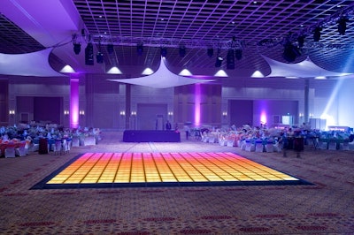 Lighted LED dance floor