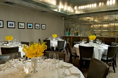 Blue Water Grill’s private bank vault dining room