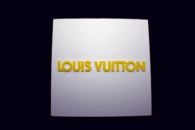 LV With Watercolor Background With Golden Foil Louis Vuitton