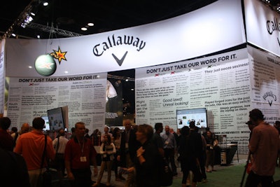 Callaway Golf gathered comments about its products that had been posted on Twitter and printed them on banners that draped its booth at the P.G.A. Merchandise Show.