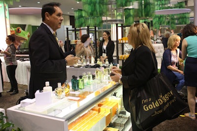 Attendees could sample and purchase fragrances at the counter in the Beauty and Fashion area.