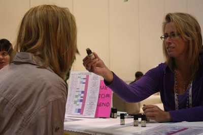 The Relax zone offered attendees the opportunity to create a custom-blended aromatic mist made with essential oils. Organizers worked with Convention Planning Services to identify Orlando-based businesses to provide services in each of the lifestyle areas.