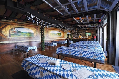 Atlanta’s Der Biergarten offers corporate branding opportunities during events.