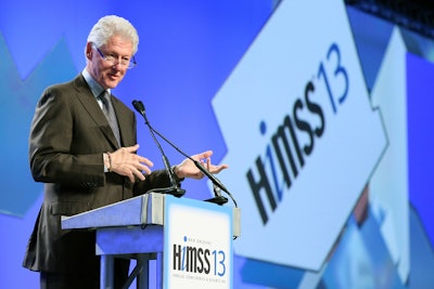 Organizers provided a live stream of former President Bill Clinton's keynote address at the H.I.M.S.S. conference for online attendees. The other keynotes and education sessions are still available on demand.
