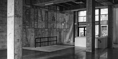 Before it was white-boxed, the dramatic entry area