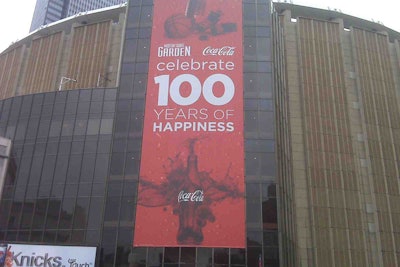Coke Madison Square Garden Tower Banner