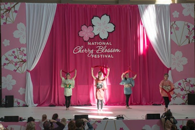The Shizumi Kodomo Dance Troupe, along with a variety of other youth-oriented groups, performed on the main stage at the National Building Museum during Family Days last weekend. The two-day event included educational and family-focused activities about Japanese and American culture as well as the history of their relationship through the cherry blossoms.