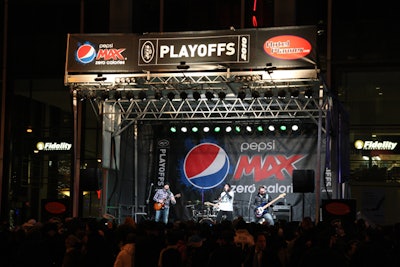 NY Jets Playoff Rally Stage Signage