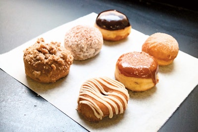 For $25 per dozen, Washington’s District Doughnut delivers seven classic flavors with an international twist, including brown butter, dulce de leche, and ricotta-filled cannoli doughnuts. Large orders require two days’ notice.
