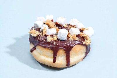 Perk up a meeting with boxes of doughnuts in flavors like banana cream pie, pretzel-and-chocolate, and the Elvis with Marshmallow, which is laced with bacon, banana, and peanut butter, from Toronto’s Glory Hole Doughnuts. A dozen costs $38 with a five-dozen minimum and $20 charge for delivery.
