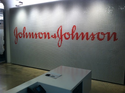 Johnson & Johnson Lipstick Case Wall