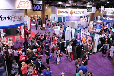 Only exhibitors at the in-person American Payroll Association's congress can have a presence in the the virtual exhibit hall.
