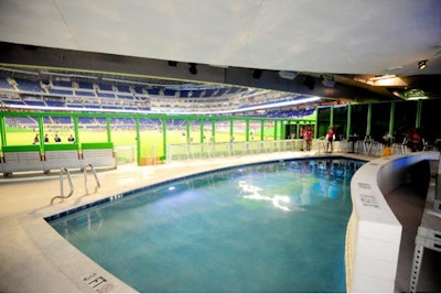 View of the field from Clevelander Marlins Park