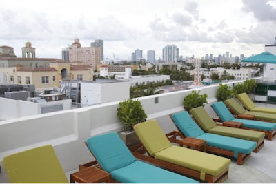 Miami View from C-Level Rooftop Terrace