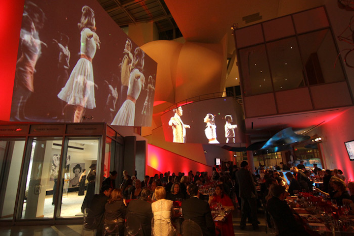 Video projections were mapped onto the unique architecture of the Frank Gehry-designed New World Center.