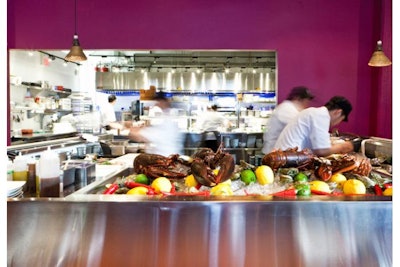 Raw bar table