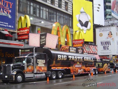 Johnsonville Big Taste Grill in Times Square