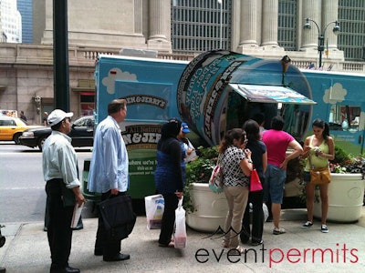 Ben & Jerry’s food truck at Grand Central Terminal