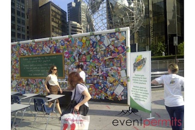Bounty event in Columbus Circle