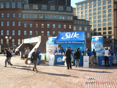 Silk event on City Hall Plaza
