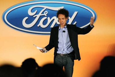Author Malcolm Gladwell spoke at the company's first 'Forward with Ford' conference in 2011.