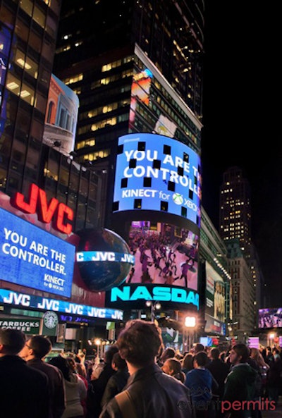 Microsoft’s Xbox Kinect Game Launch – Times Square – NYC