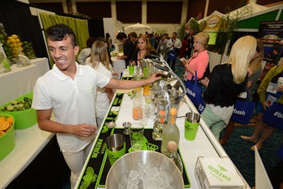 The Patron Spirits Company served drinks from its booth at BizBash IdeaFest South Florida.