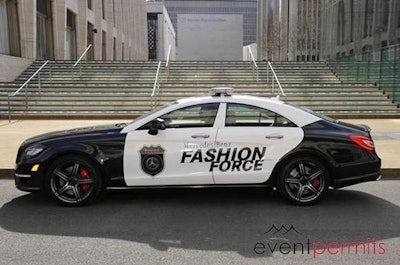 Mercedes-Benz Fashion Force Police at Fashion Week