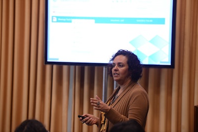 Dahlia El Gazzar addressed the audience during the Workshop series at BizBash IdeaFest South Florida.