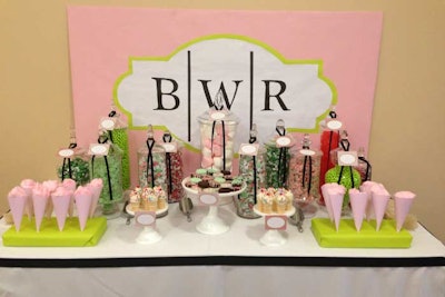 Los Angeles PR firm BWR hosted an event in March to preview its clients' spring and summer offerings for media guests. Appropriately, the event in the firm's offices included a dessert bar decked out in shades of pink and green. There was also a make-your-own fragrance bar, nail art, treats from Georgetown Cupcake, and juices from Pressed Juicery.
