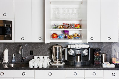 Coffee, tea and Nespresso are available all day.