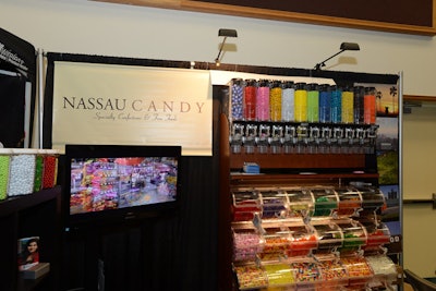 Nassau Candy showed off brightly colored treats at BizBash IdeaFest South Florida.