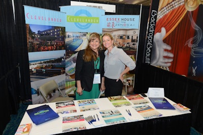 Clevelander offered information from its booth at BizBash IdeaFest South Florida.