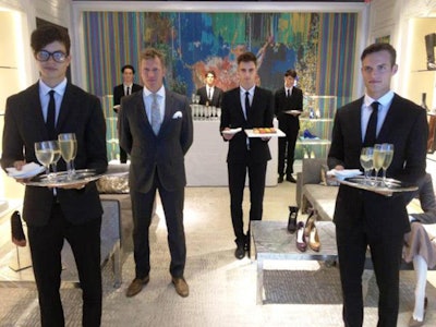 Staff at Dior event for Fashion Night Out 2012