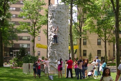 Fordham Hill Community Day Rock Wall