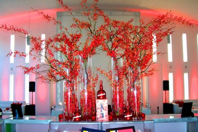 Rouge towers featuring James Storie and Ruby Mokara orchids