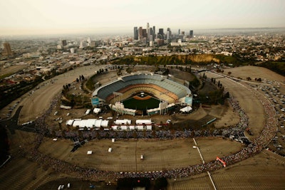 Aerial view of LA Marathon Village