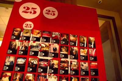 A GuppyPod photo booth printed physical copies of guests’ Instagram shots tagged with #BNC25. Staffers pinned the images to fabric-covered walls for guests to pick up at their leisure.