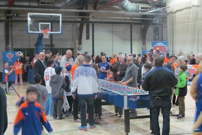 NY Knicks at Chelsea Piers with Fans
