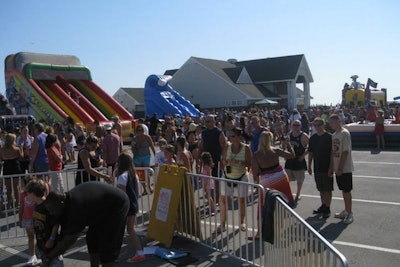 Overlook Beach Annual Event with Inflatables