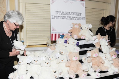 At $25 a pop, Starlight Bears were available for purchase. The cuddly toys helped contribute to the evening's overall take of $450,000.