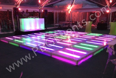 Illuminated ALL Acrylic Dance Floor