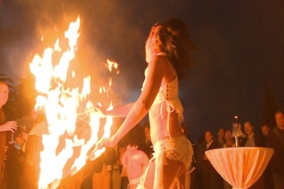 Fire Dancer at Corporate Event