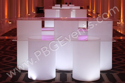 Illuminated Poly Buffet Table