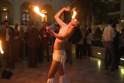 Fire Eater at Corporate Event