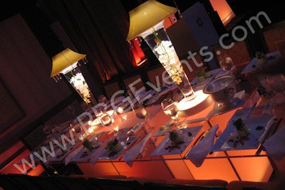 Illuminated Spandex Table
