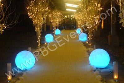 24 Inch Glow Globe Entrance