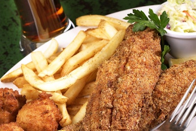 A Southern favorite: Southern-fried catfish