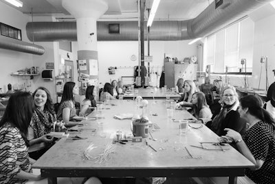 Metal jewelry making party