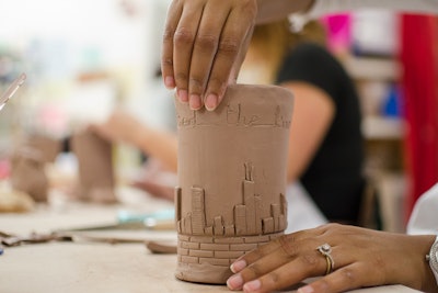 Custom ceramics party